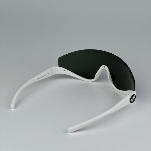 Gucci GG1650S 007 BRAND NEW Sunglasses White Grey Unisex Shield Mask - Picture 5 of 9